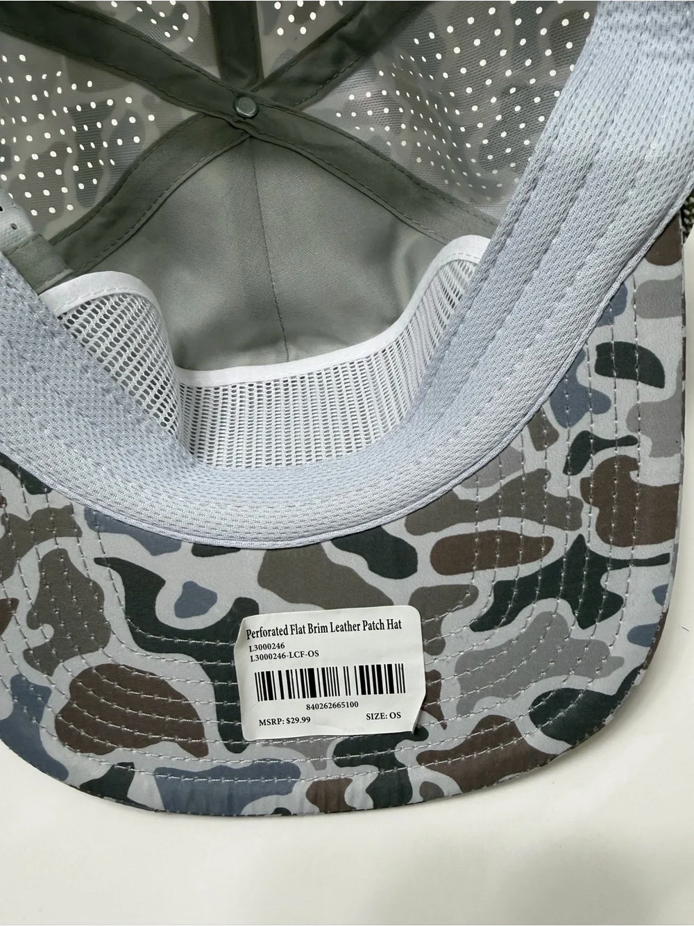 Local Boy Outfitters Camo Perforated Snapback Hat